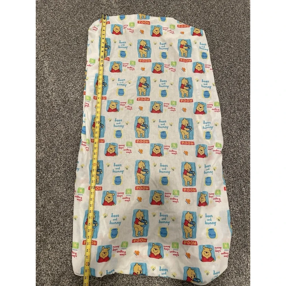 Vintage Winnie the Pooh Crib ToddlerSheet Set 2 Piece Sunny Days Bees And Honey